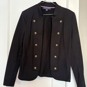 Tommy Hilfiger black military jacket in black size Medium